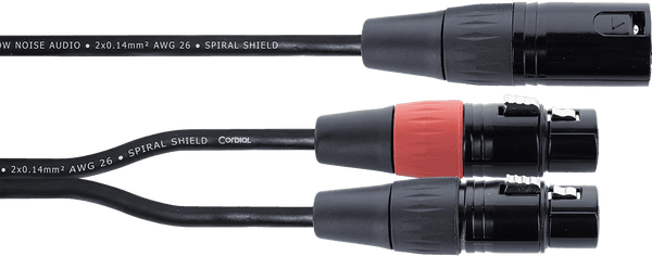 Cordial Y-Kabel XLR-Stecker / 2 XLR-Buchsen 30 CM