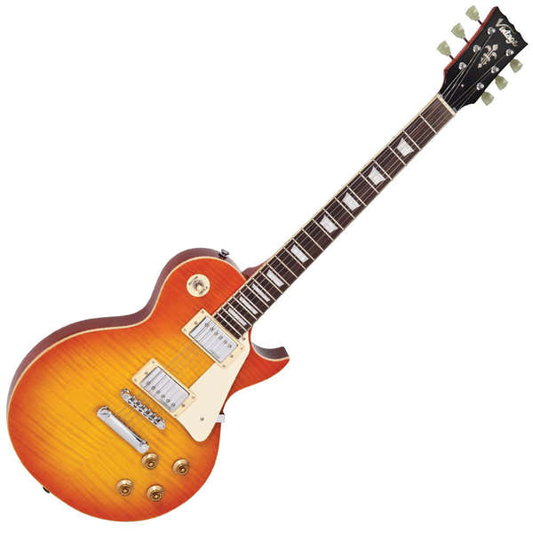 Vintage Guitars V100 Flame Honeyburst