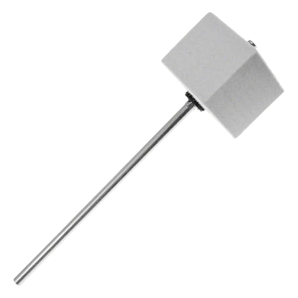 Danmar 306S Bassdrum-Pedal-Schlägel GC Weißer quadratischer Filz Verchromter Schaft