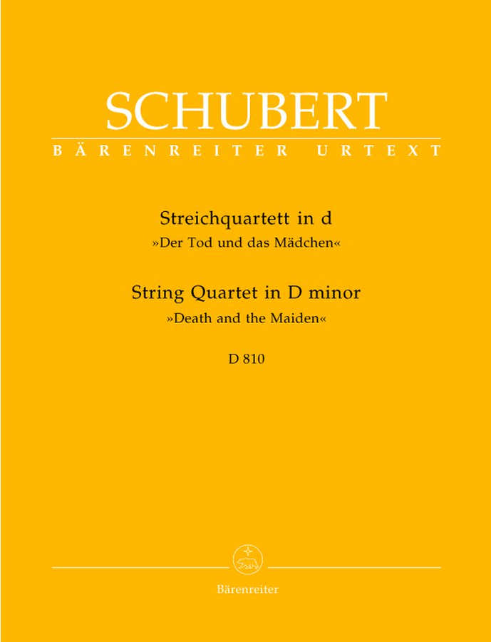 SCHUBERT F. - STREICHQUARTETT "DER TOD UND DAS MADCHEN" IN D MINOR D 810 - 2 VIOLINEN VIOLA VIOLON