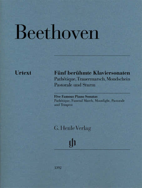 Beethoven L.V. - Five Famous Piano Sonatas