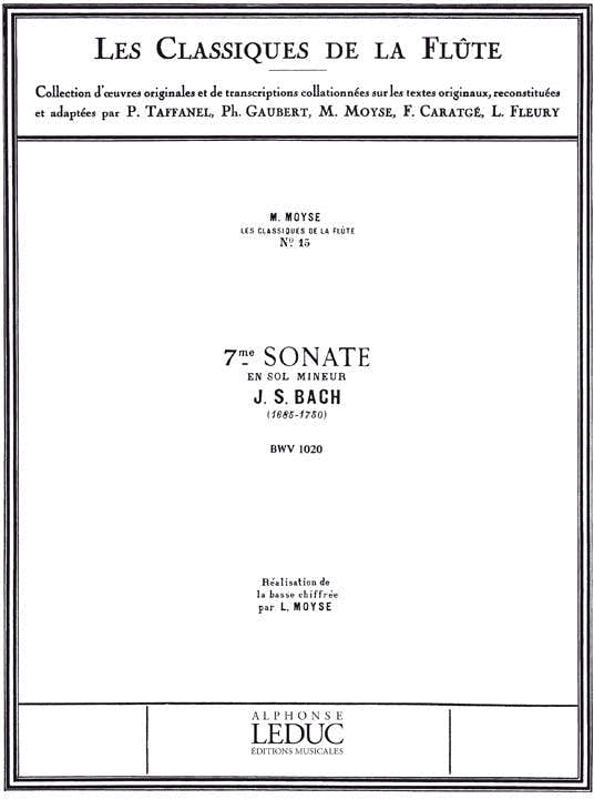 Sonata No.7 BWV1020 in G minor