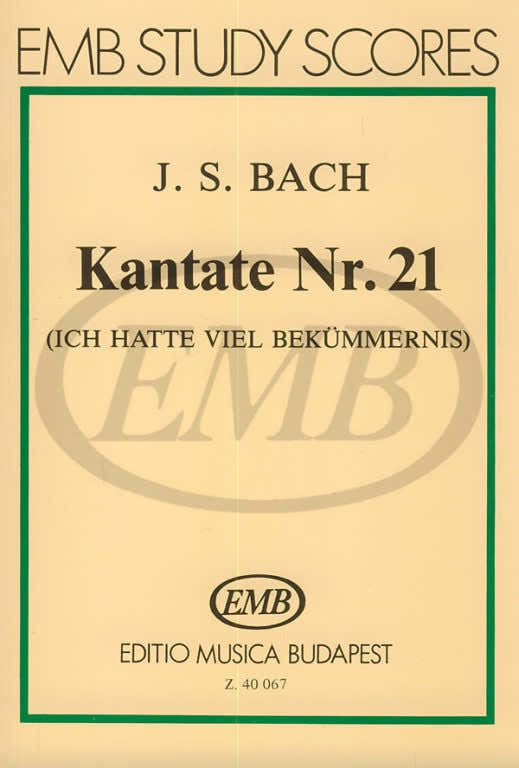 BACH - CANTATA N 21 ICH HATTE VIEL BEKUMMERNIS