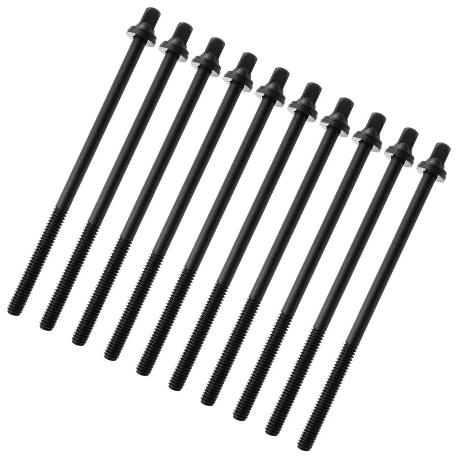 TRC-102W-BK - 102MM SCHWARZE SPANNSCHRAUBEN MIT WASHER - GEWINDE 7/32" (X10)