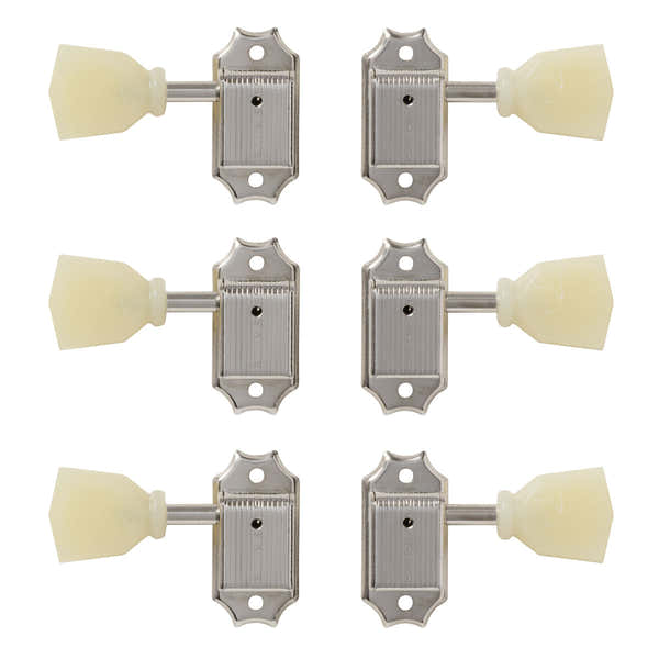 Deluxe Reissue-Stil Tuner-Set Nickel - Aufbereitet