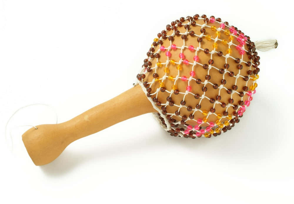 Shekere Xequere - Kalebasse Ø20CM - Perlennetz
