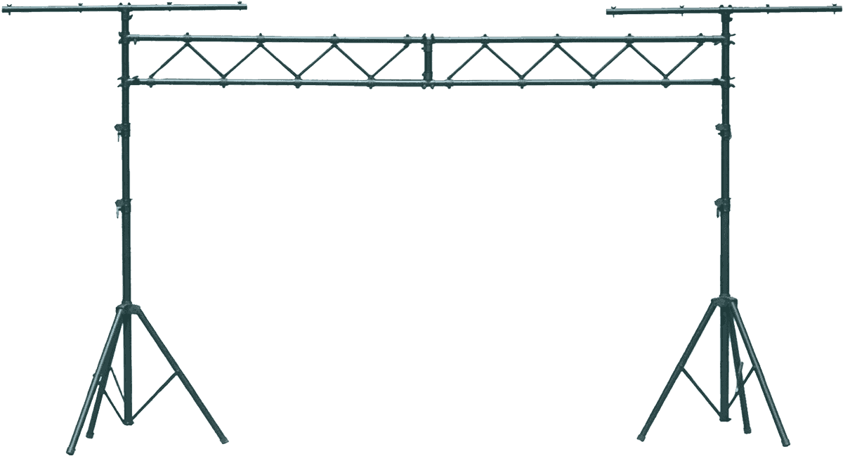STS14 TWO TRIPOD LIGHT STANDS WITH BRIDGE BLACK