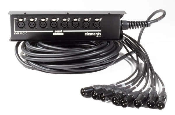 Cordial Bühnenbox 8 Eingänge XLR 15 M