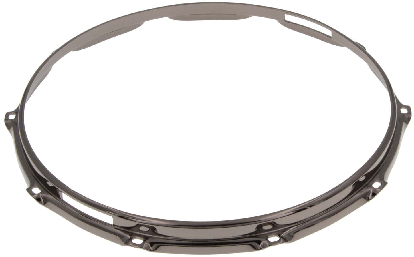 HS23-14-10SBK - 14" Spannreifen Snareunterseite 10-Loch Schwarze S-Stil dreifache Flansch 2.3mm