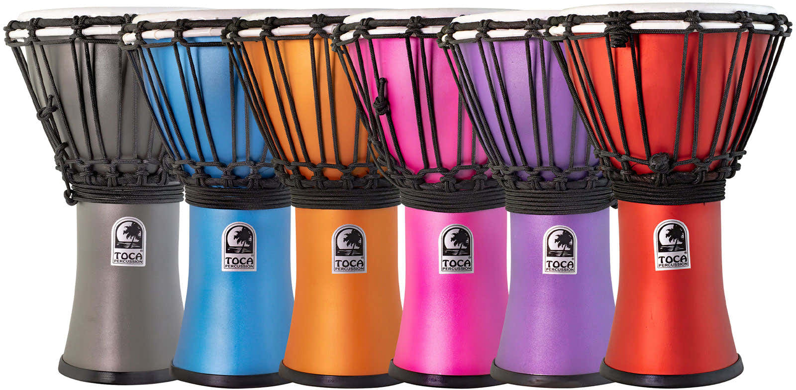 Djembe Freestyle Colorsound Matt Tfcdj-7Mtpk Set - 6 Stück