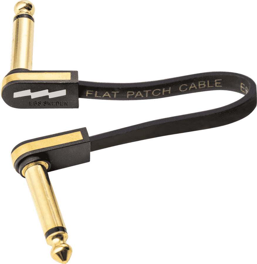 Kompaktes Gold-Gitarren-Patchkabel 10 CM