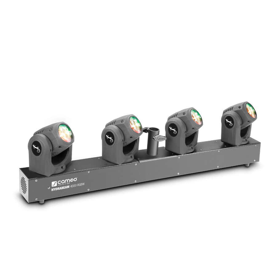 HYDRABEAM 4000 RGBW - BELEUCHTUNGSSYSTEM MIT 4 BEWEGLICHEN KPFEN BEI 32 W RGBW LED QUAD HOCHGESCHWI