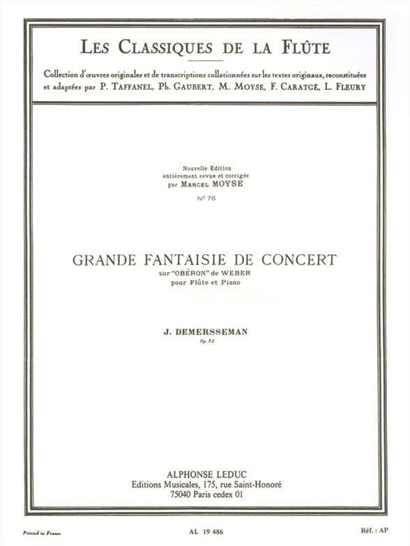 Demersseman: Grande fantaisie de concert op. 52