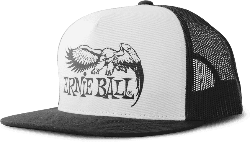 Black With White Front And Black Eagle Logo Hat