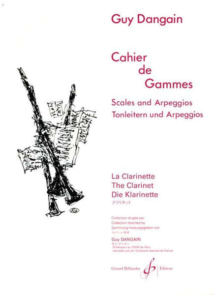Billaudot Cahier De Gammes Clarinette - Dangain