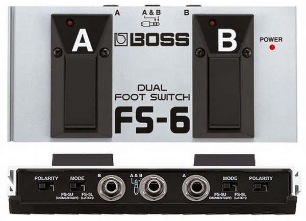 Boss FS6 DUAL FOOTSWITCH LATCH OR UNLATCH CONFIGURABLE FS6