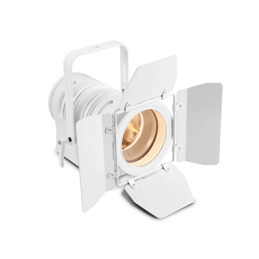 TS 40 WW WH - THEATER SPOTLIGHT MIT CONVEX CONVEX-OBJEKTIV UND 40 W WARM WEISSER LED WEISSES GEHUS