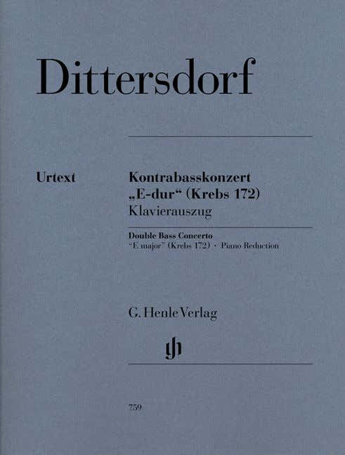 Dittersdorf C.D.V. - Kontrabasskonzert in E-Dur Krebs 172