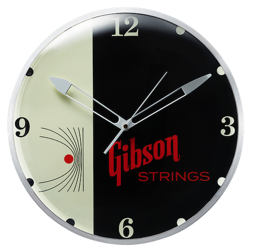 Home Office And Studio Gibson Vintage Lighted Wall Clock - Strings Sign