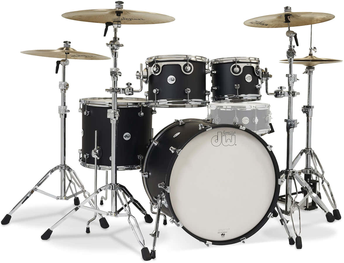 DW Design stage 22" 4 Kessel Satin-Schwarz