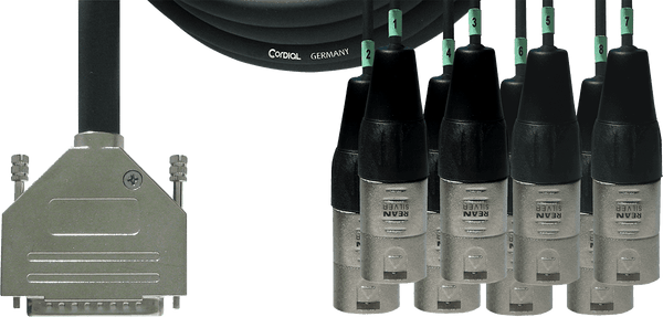 Schnittstellenkabel SUB-d/8 XLR Stecker 5 M