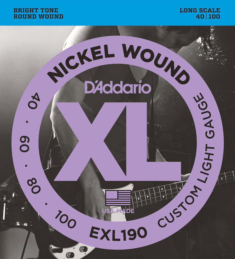 EXL190 Nickel umsponnen lange Mensur individuell leicht 40-100