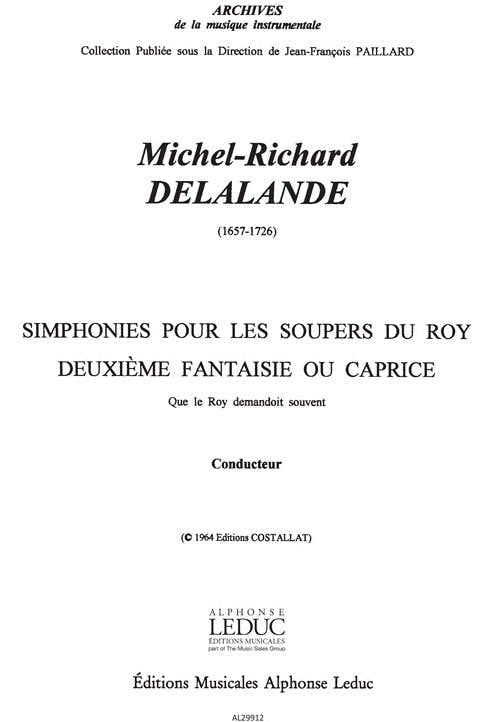 Michel Richard Delalande: Caprice Nr.2