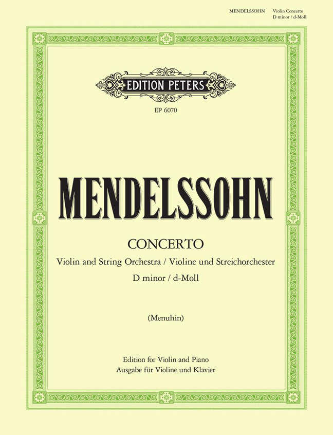 Mendelssohn Felix - Violinkonzert in d-Moll - Violine und Klavier