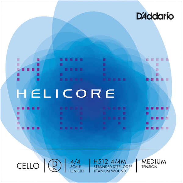 D'ADDARIO 4/4 HELICORE CELLO SINGLE D STRING SCALE MEDIUM TENSION