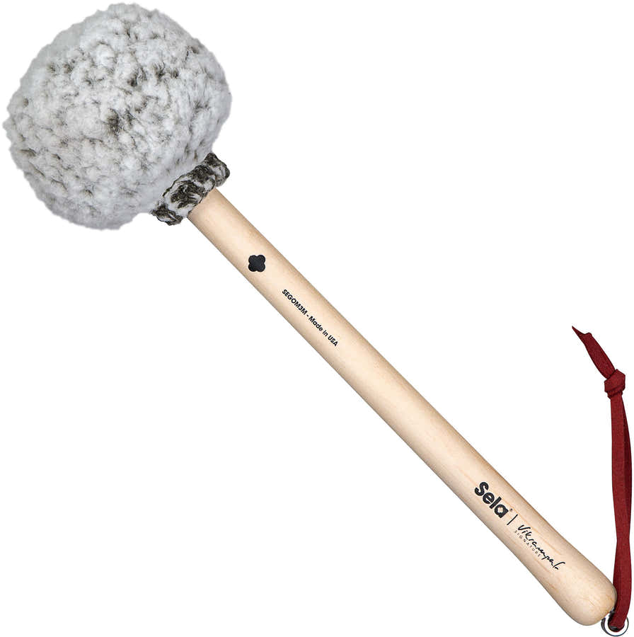 Gongschlägel Vikrampal " Natural Balance" - Medium, frostiges Olivblau