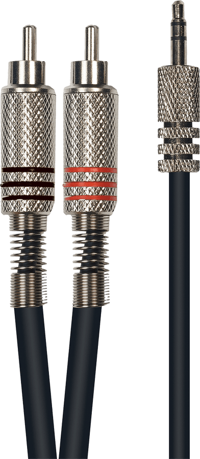 Kabel 1 Stereo-Klinke 3,5 mm 2 RCA 3 m