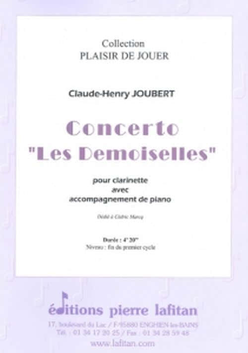 Joubert CLAUDE-henry - Konzert Les Demoiselles - Klarinette & Klavier
