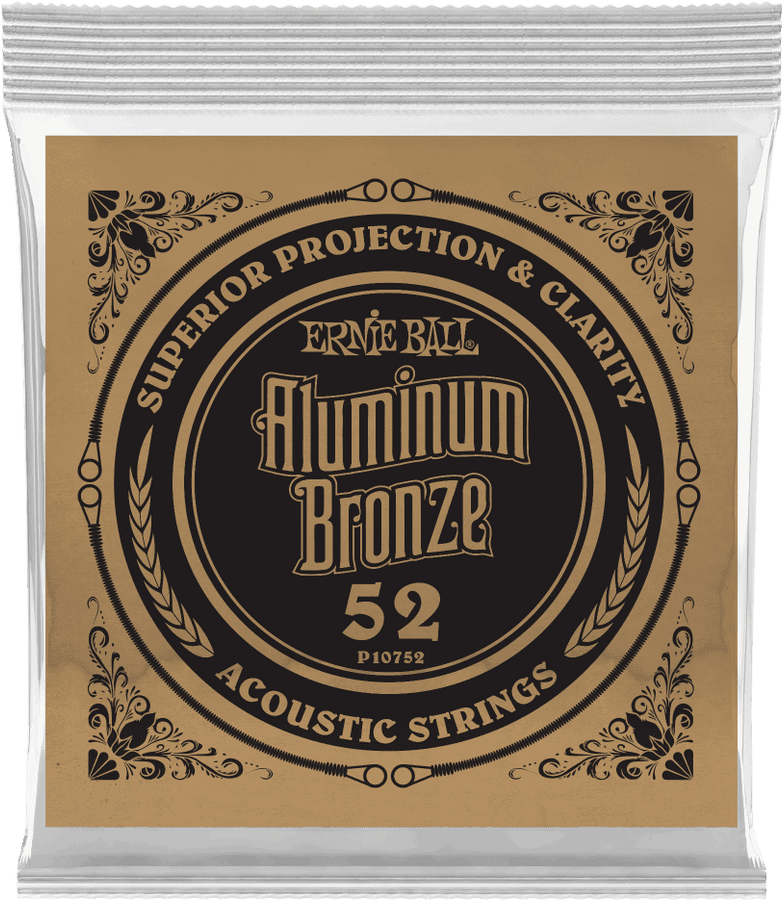 .052 ALUMINUM BRONZE WOUND ACOUSTIC GUITAR STRINGS