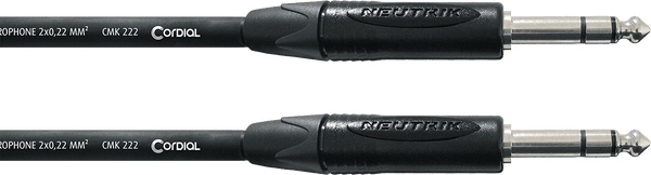 Cordial Stereo-Audiokabel Klinke 2,5 m