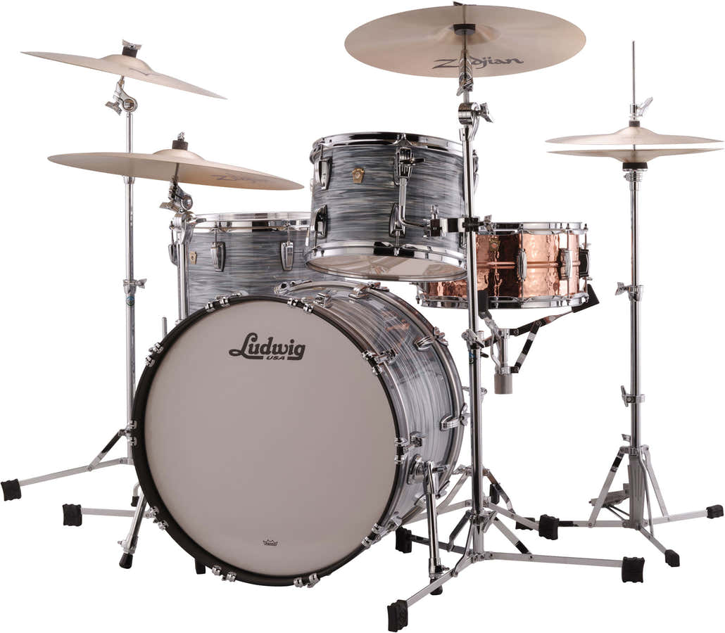 L84433Ax2Qwc - Classic Maple 24"/13"/16" - Vintage Blue Oyster