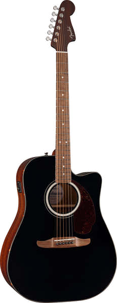 Fender California Deluxe Redondo CE WN Schwarz