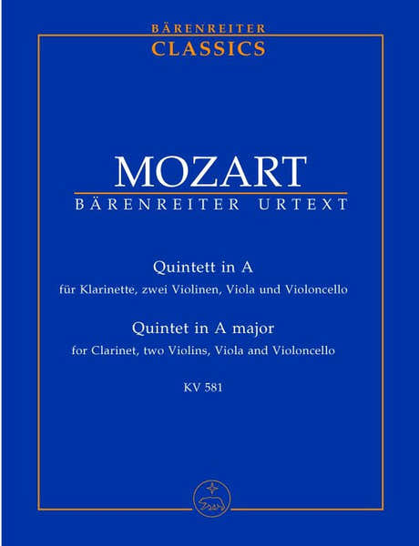 Mozart W.a. - Quintette En La Majeur KV581 - Conducteur Poche