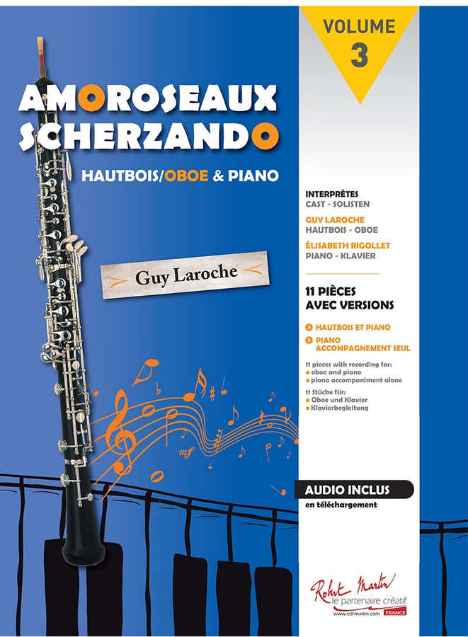 Laroche G. - Amoroseaux Scherzando - Hautbois (+ Acc. Piano)