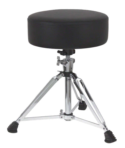 Sparedrum DTHR1 Pro Schlagzeughocker Runde Sitzfläche Doppelte Basis Gewindestange