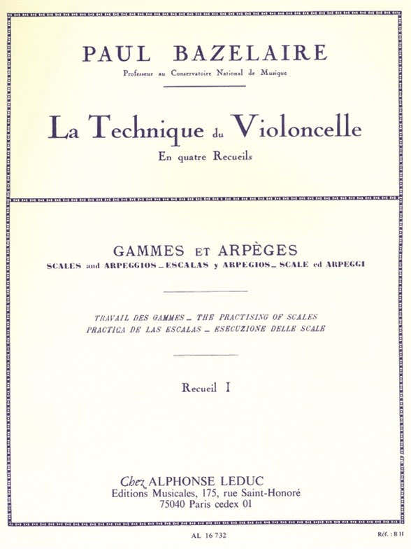Cello Method - Scales And Arpeggios Volume 1