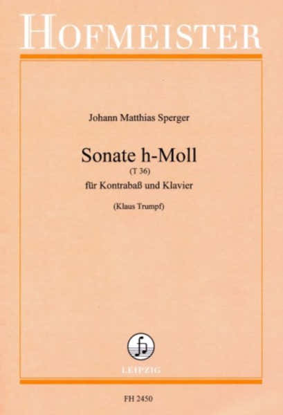 Sperger J.M. - Sonate H-moll - Contrebasse & Piano