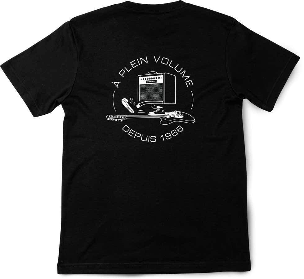 Black T-Shirt White Ride Logo S-Size