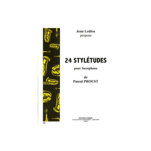 PROUST PASCAL - STYLETUDES (24) - SAXOPHONE