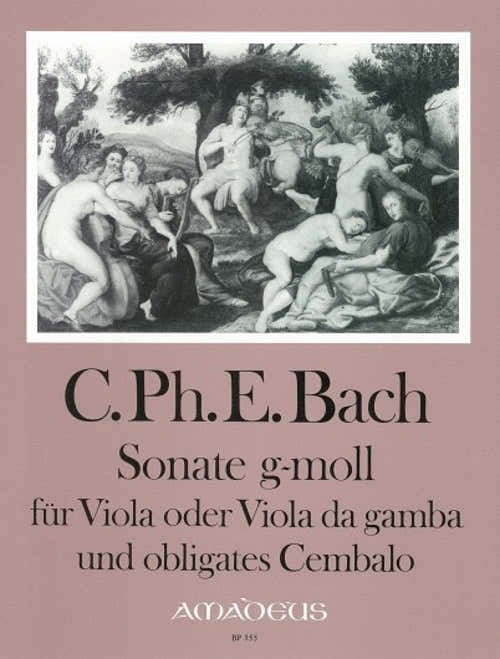 BACH C.P.E. - SONATA G MINOR Wq 88 - ALTO & BC