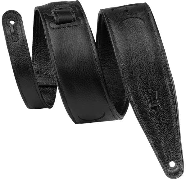 MOON PHASE - PREMIUM LEATHER STRAP MOON PATERN 6,35 CM - BLACK-BLACK