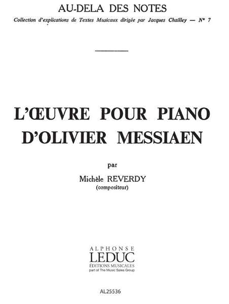 l'Oeuvre pour Piano d'Olivier Messiaen