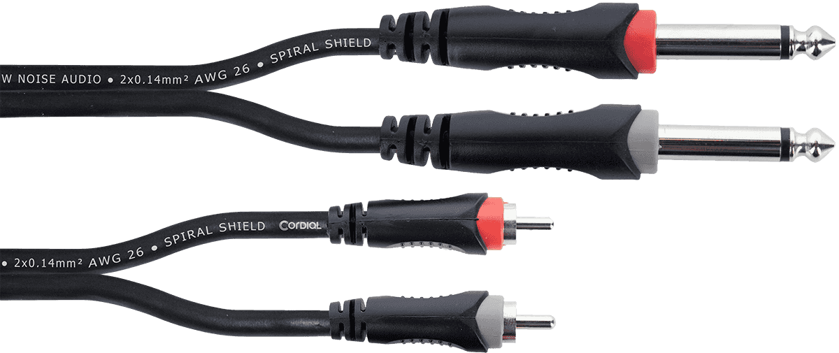 Audiokabel Doppel-Mono-Klinke - RCA 1 M