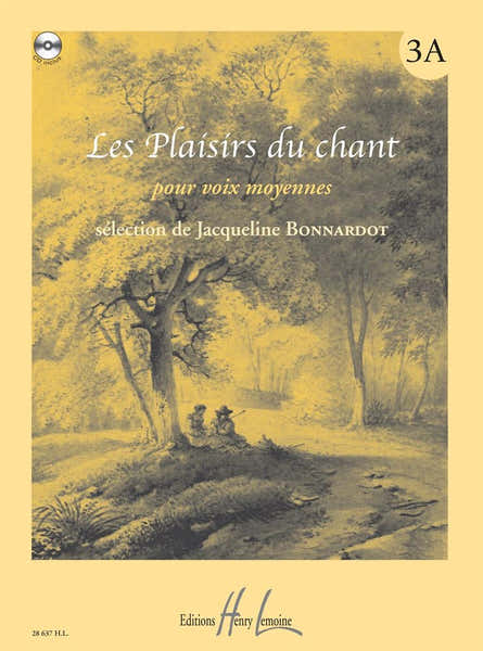 Lemoine Bonnardot Jacqueline - Les Plaisirs Du Ch Vol.3A + Cd - Voix Moyenne Piano