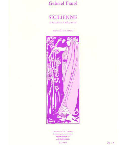 FAURE G. - SICILIENNE OP.78 - FLUTE PIANO