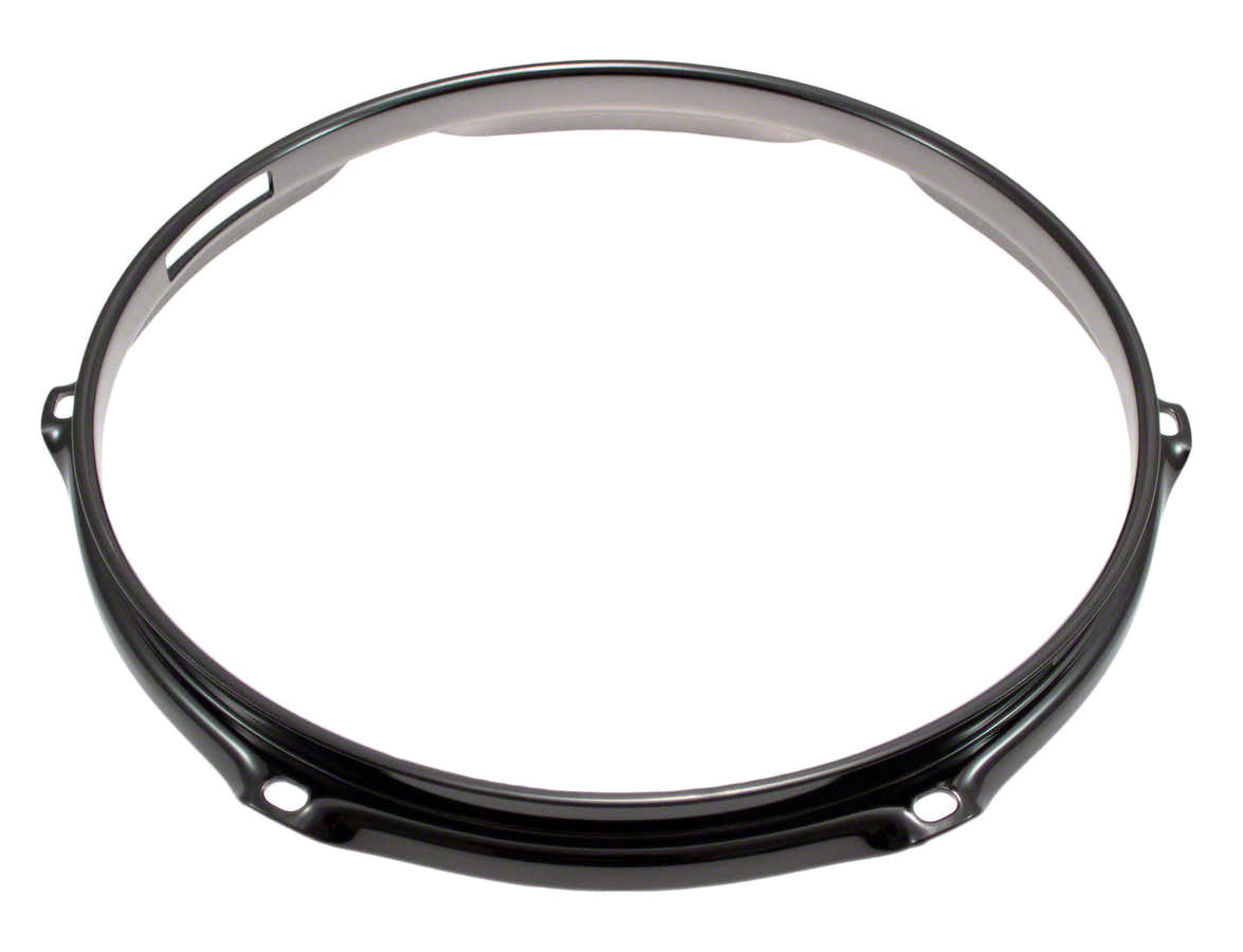 H23-10-6S-BK - 10" SPANNREIFEN SNAREUNTERSEITE 6-LOCH SCHWARZE SUPER DREIFACHE FLANSCH 2.3MM